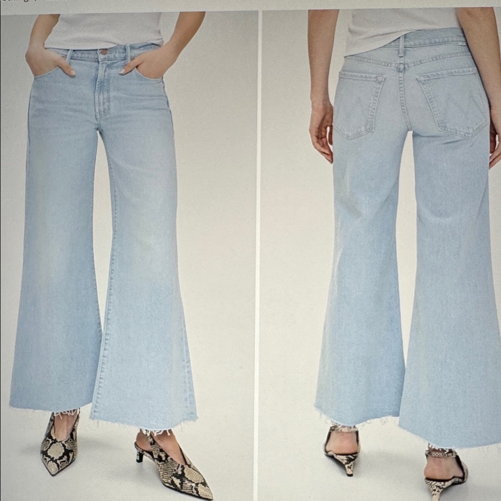 MOTHER The Twister Ankle Fray Jeans. Size 28